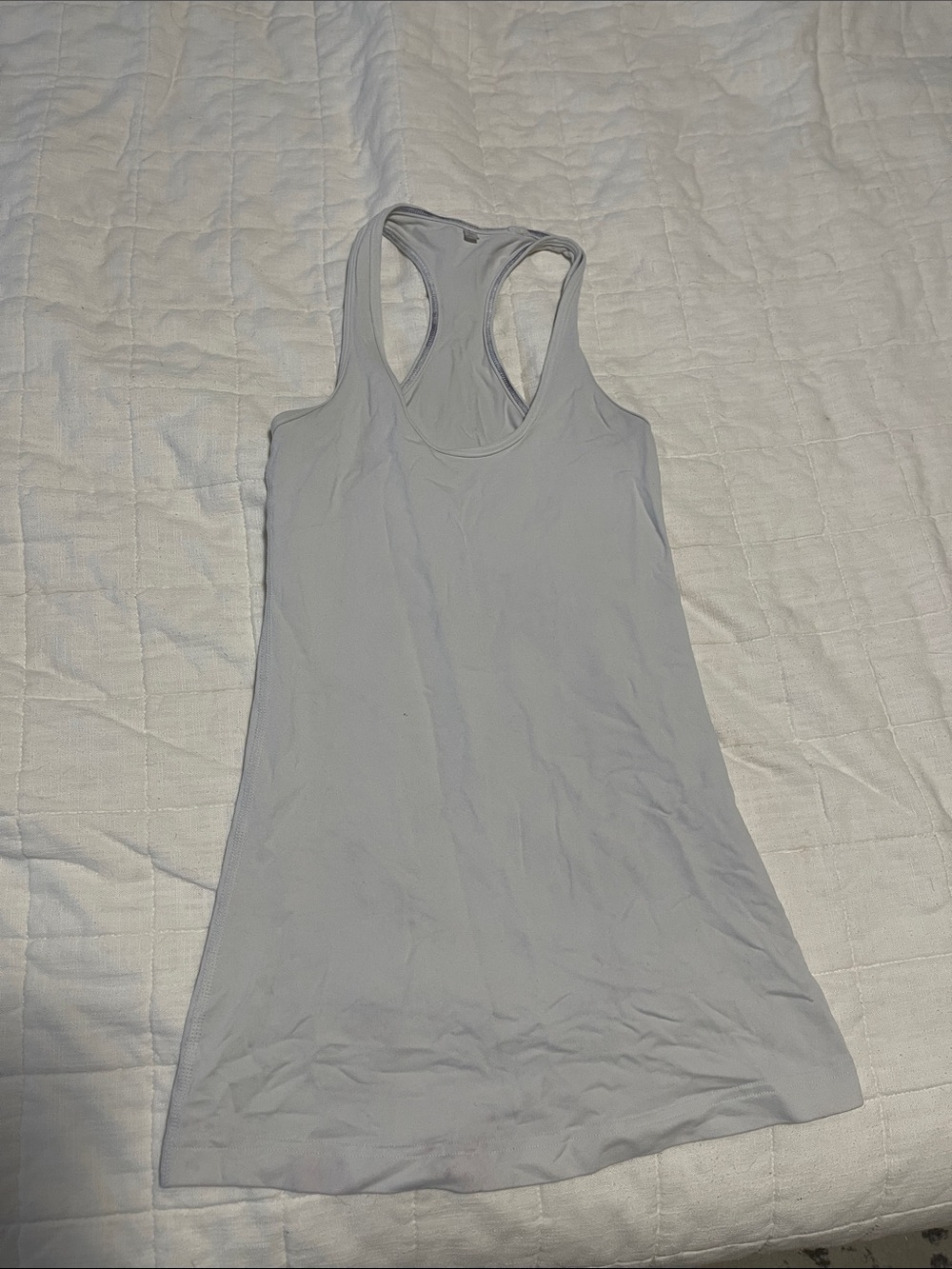 Lululemon Women's White Racerback Tank Top